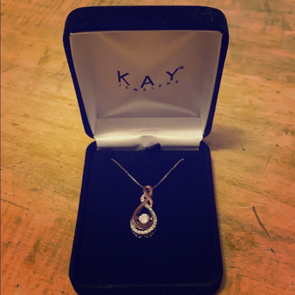 Kay Jewelry Center of Me Pink Diamond Necklace